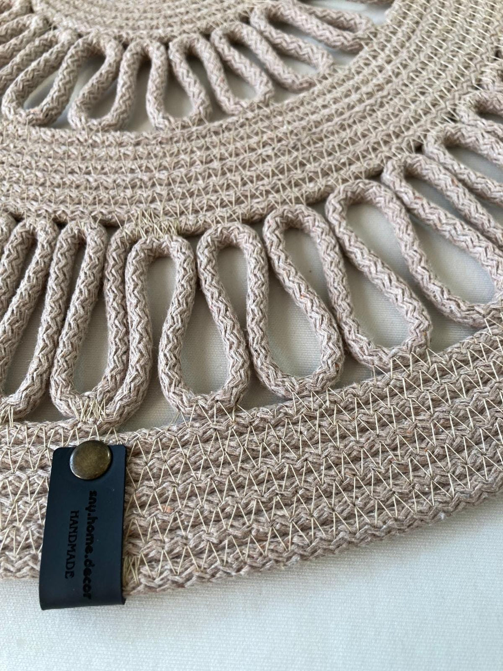 Crochet Table Runner: Boho Cotton Table Linens, Handmade