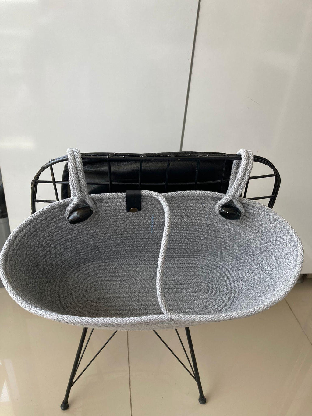 Hanging Cotton Rope Storage Basket: Multi-Use Organizer