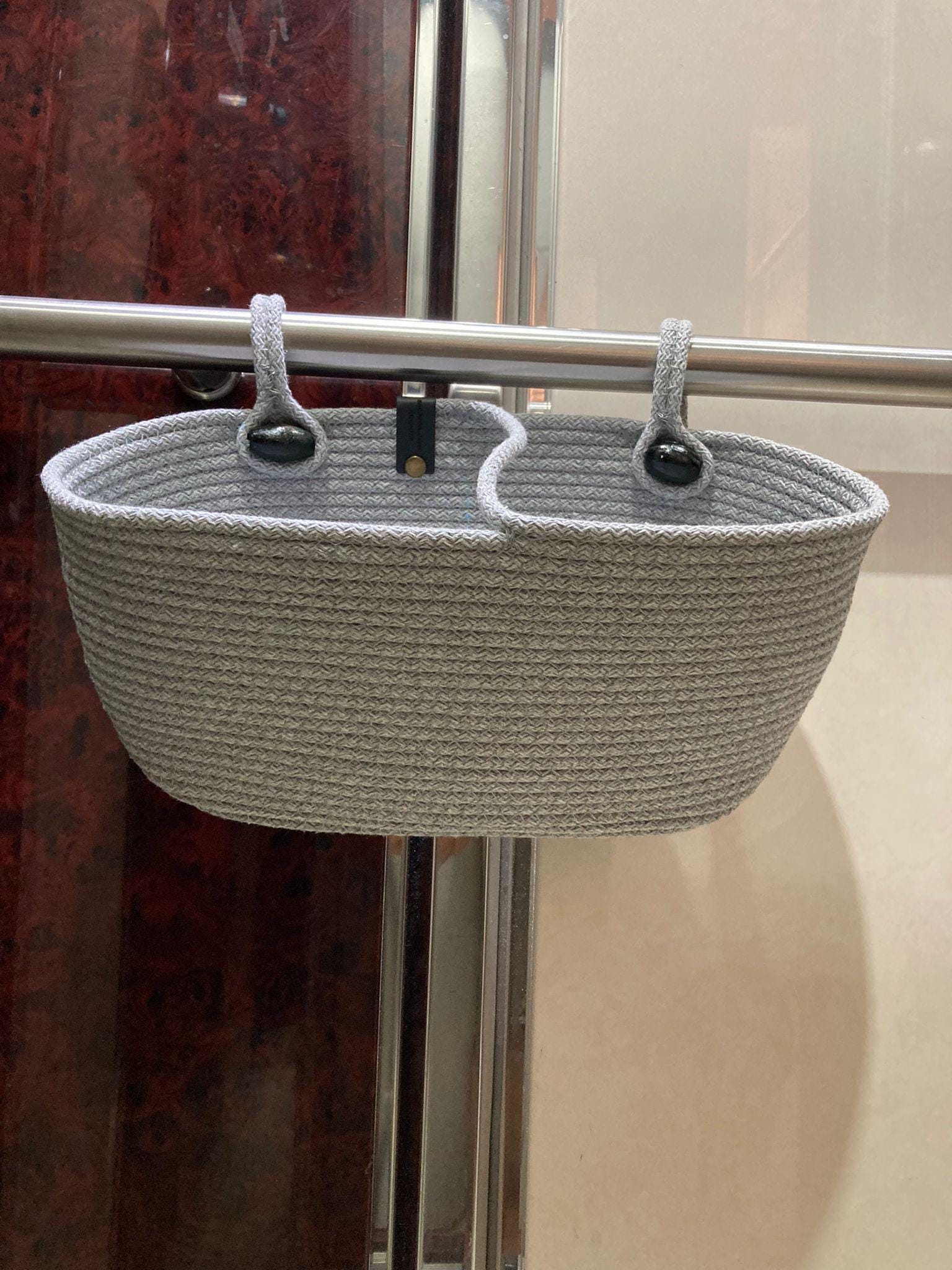 Hanging Cotton Rope Storage Basket: Multi-Use Organizer