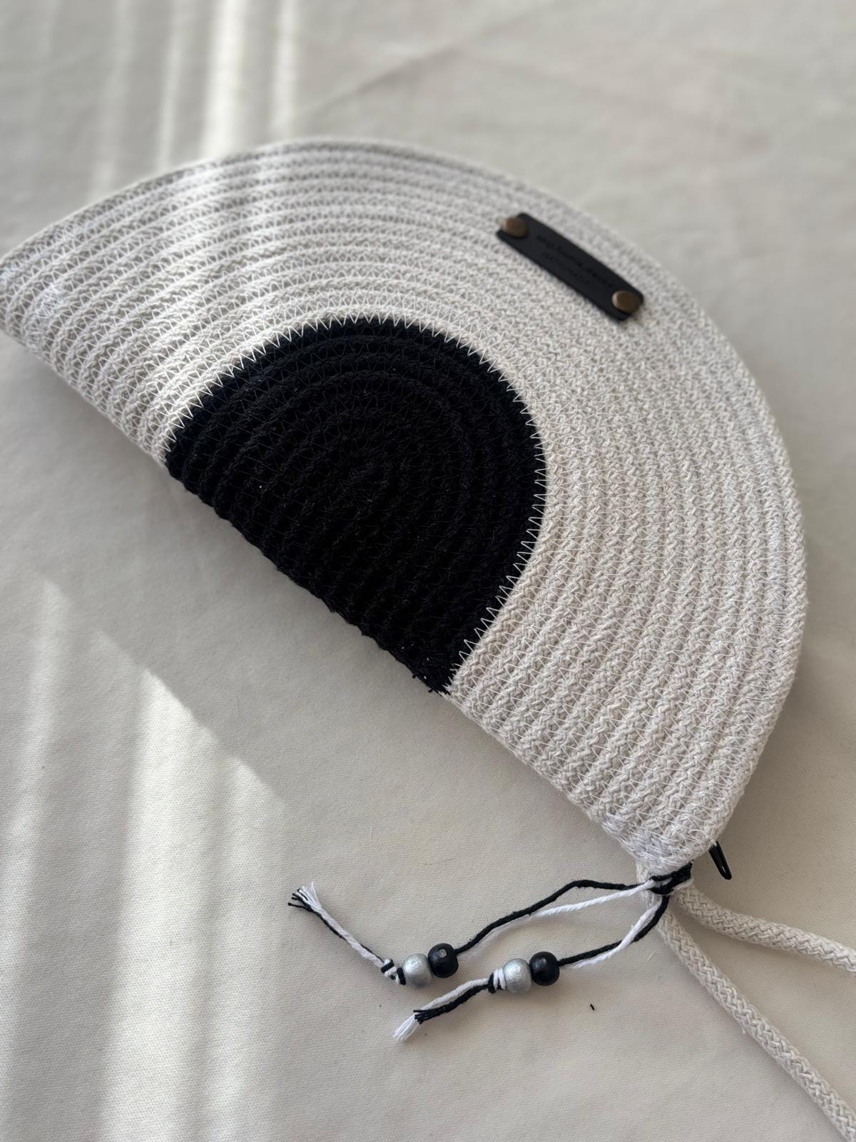 Handgefertigtes Juteseil-Taschenset: Geflochtene Strandtasche & Clutch