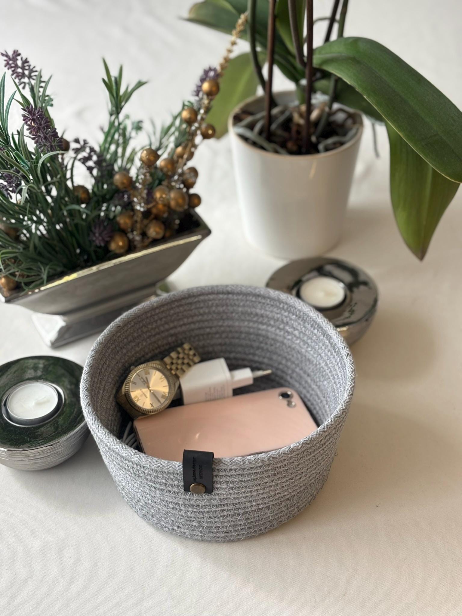 Handmade Woven Storage Basket Set - 8 Sizes - Versatile Home Organizer