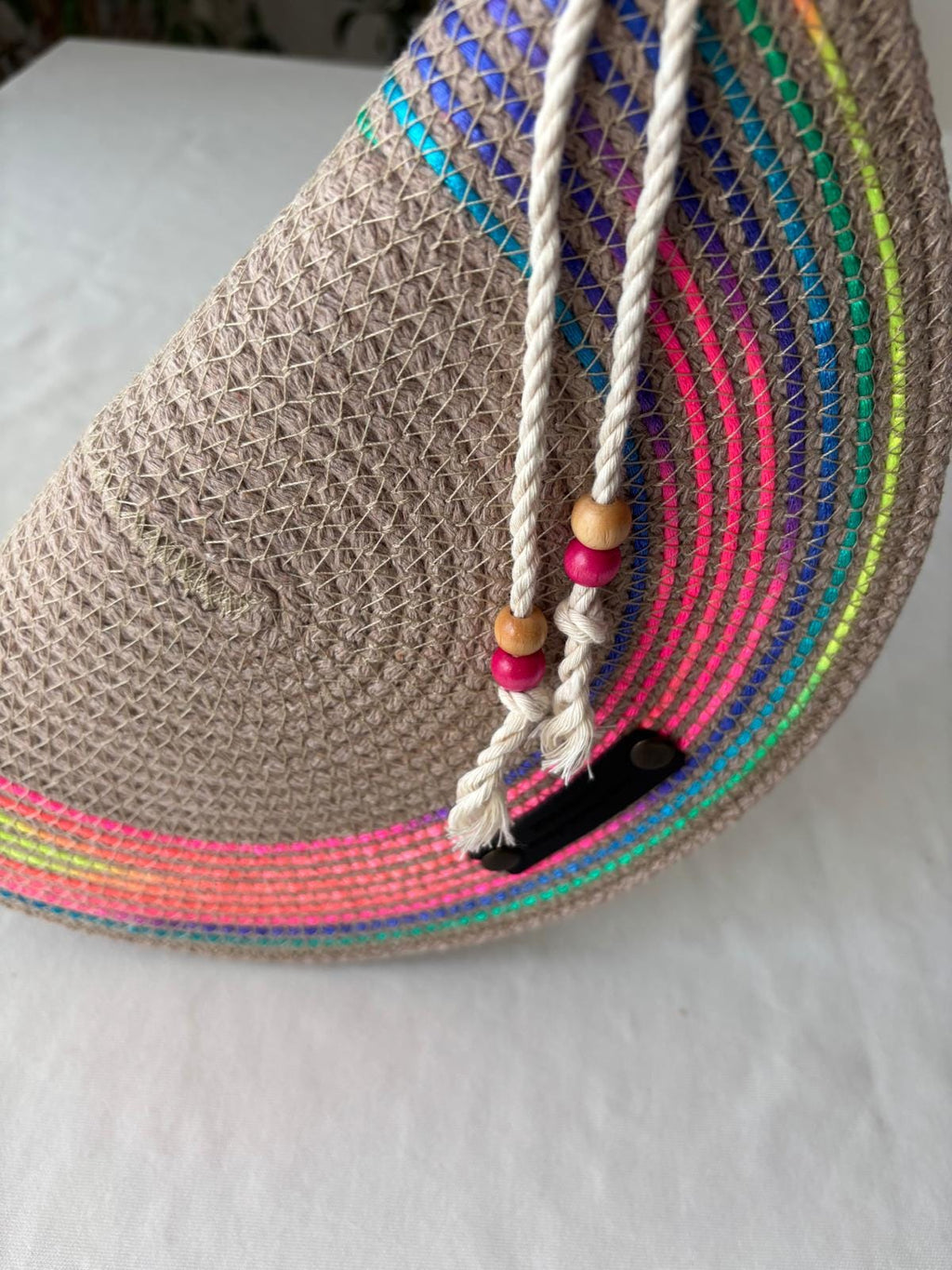 Handmade Jute Rope Shoulder Bag: Braided Boho Beach Tote