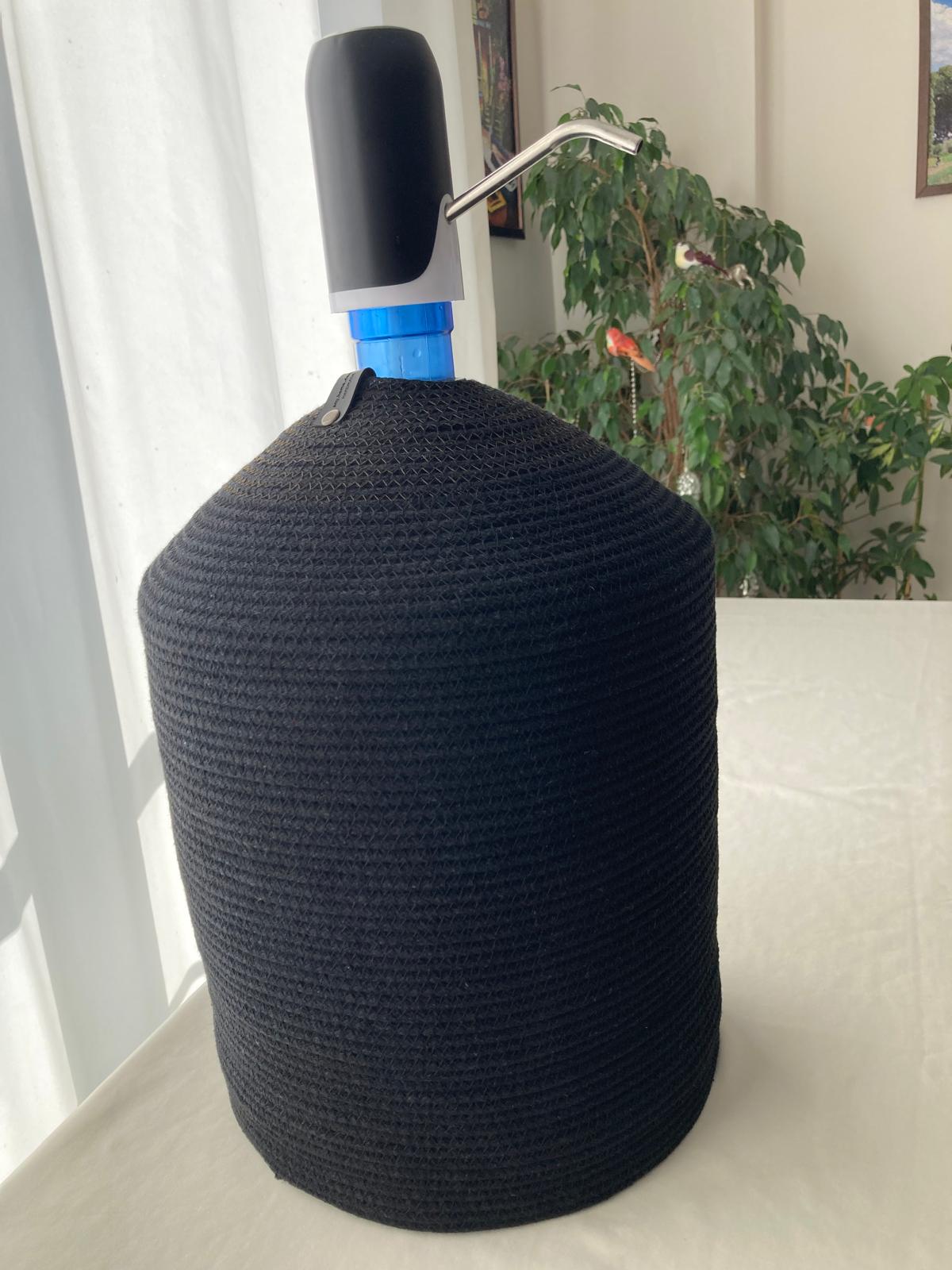 Handmade Jute Water Jug Cover: 5 Gallon Crochet Carboy Protector