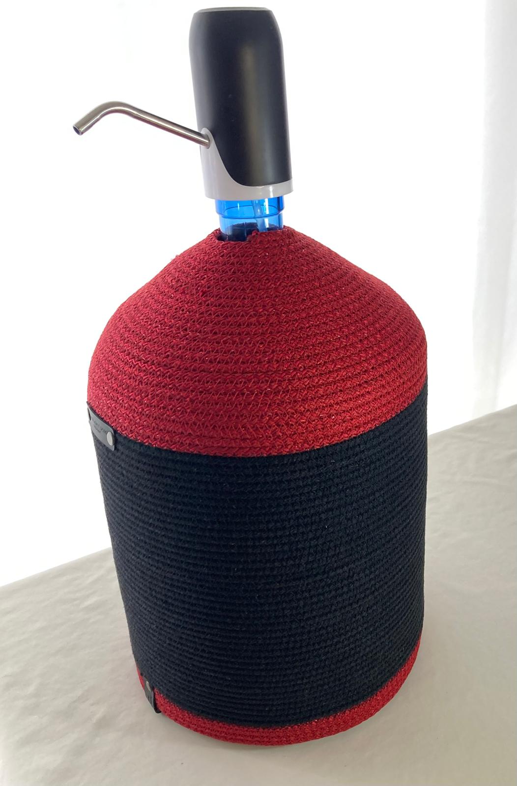 Handmade Jute Water Jug Cover: 5 Gallon Crochet Carboy Protector