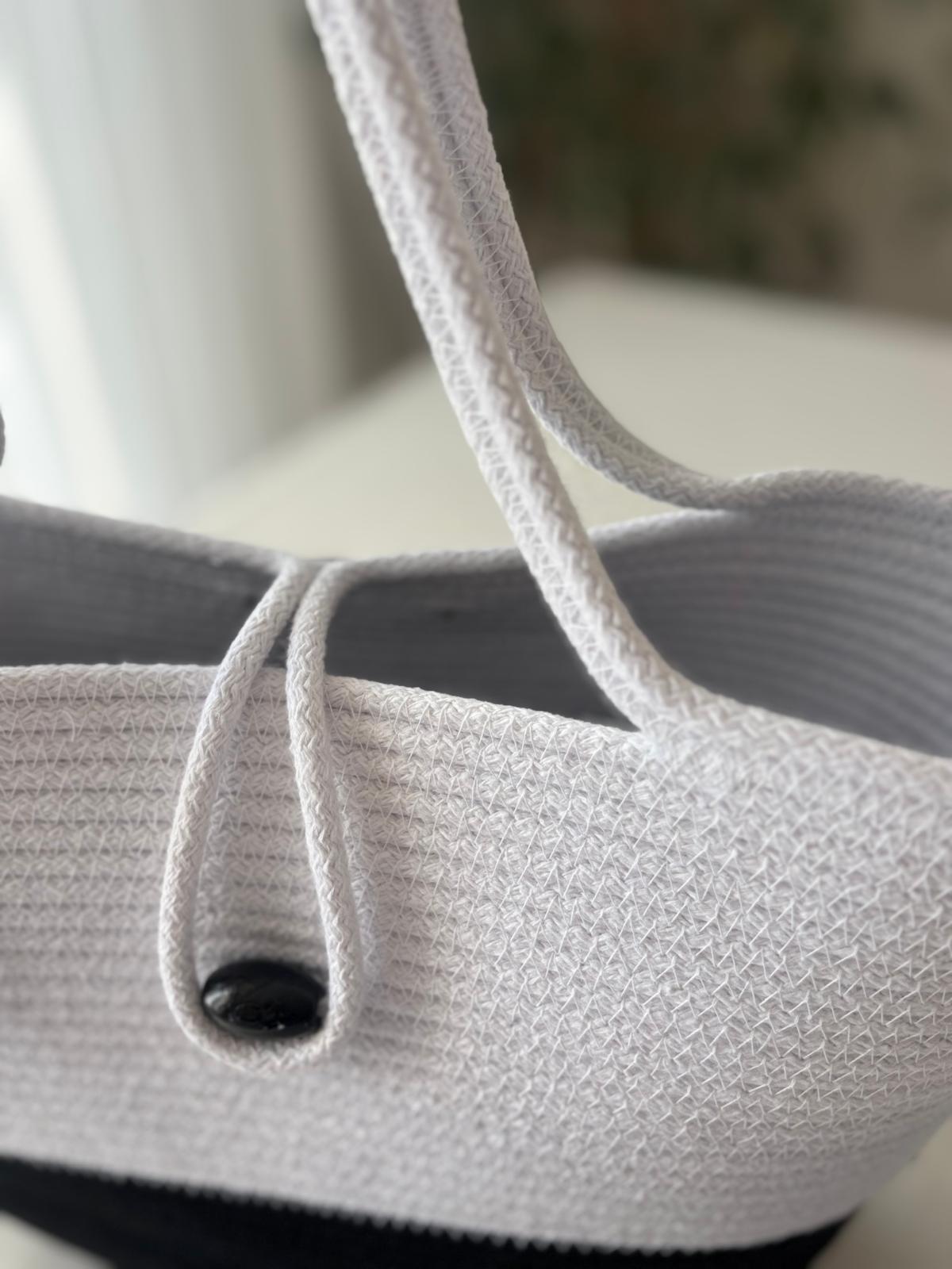 Handmade Jute Rope Bag Set: Braided Beach Tote & Clutch