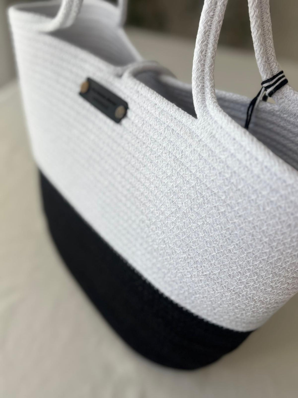 Handmade Jute Rope Bag Set: Braided Beach Tote & Clutch