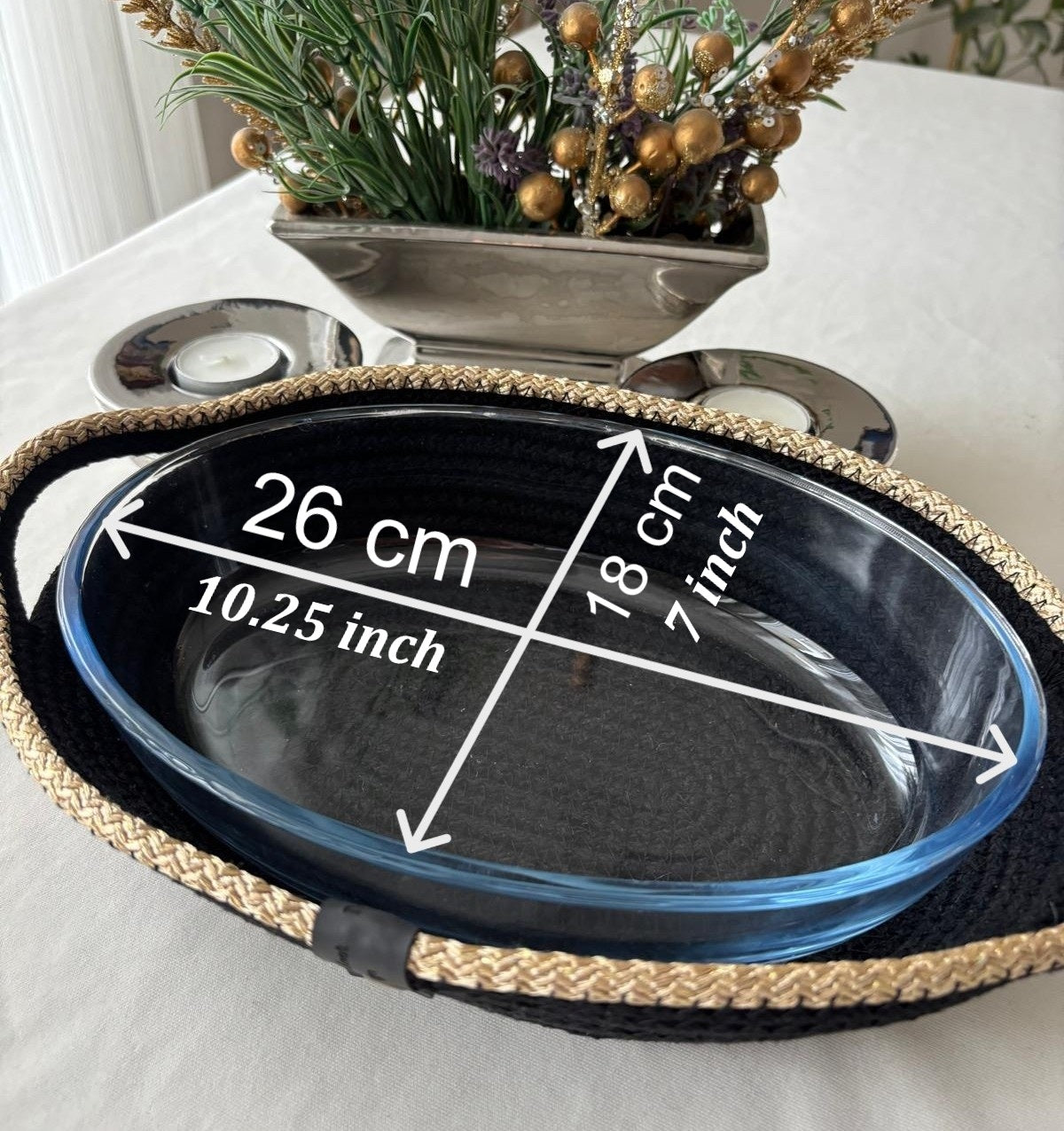 Handmade Terracotta Casserole Dish with Woven Cover - Hot Meal Serving