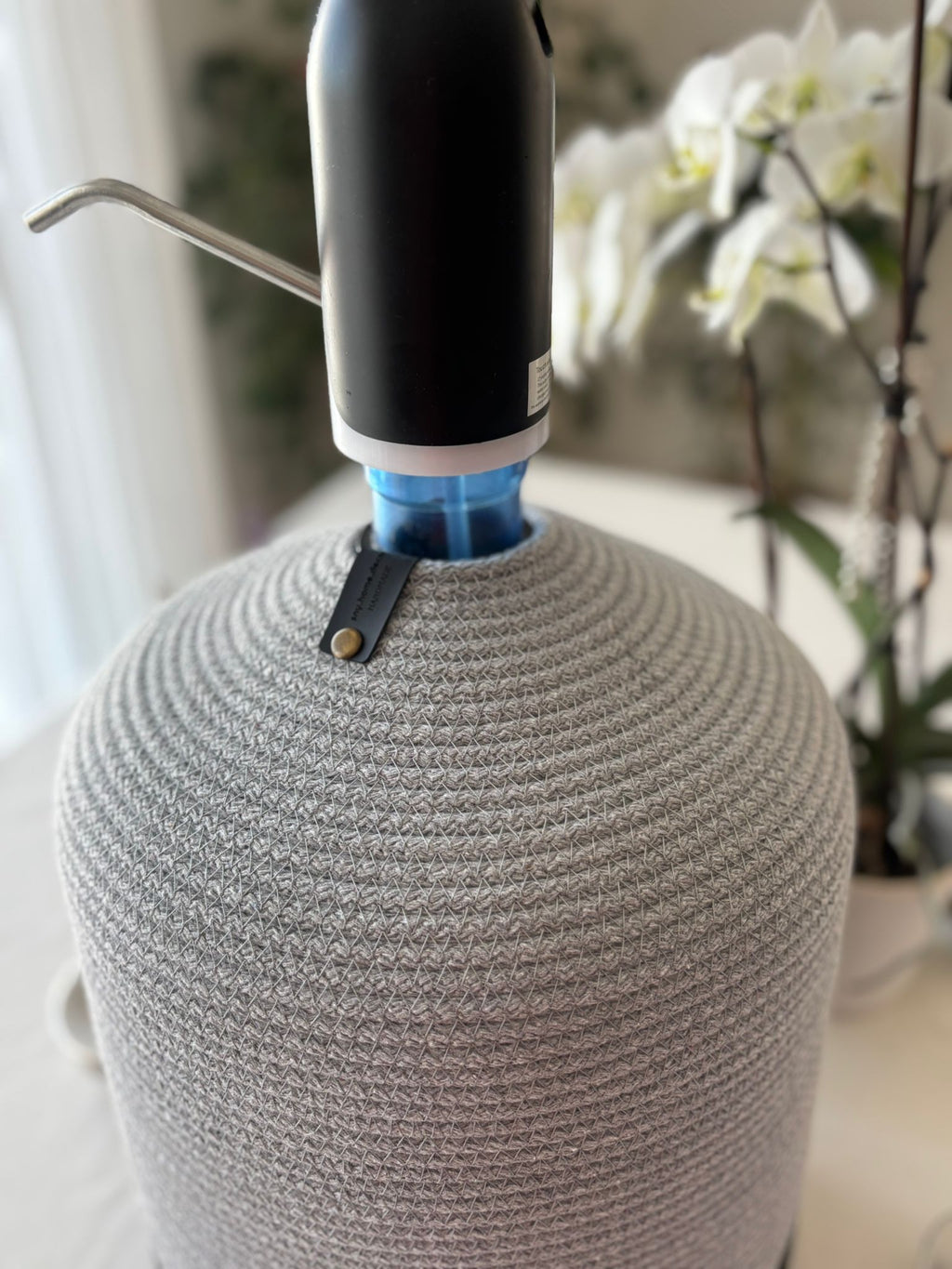 Handmade Crochet Water Jug Cover: 5 Gallon Carboy Sleeve