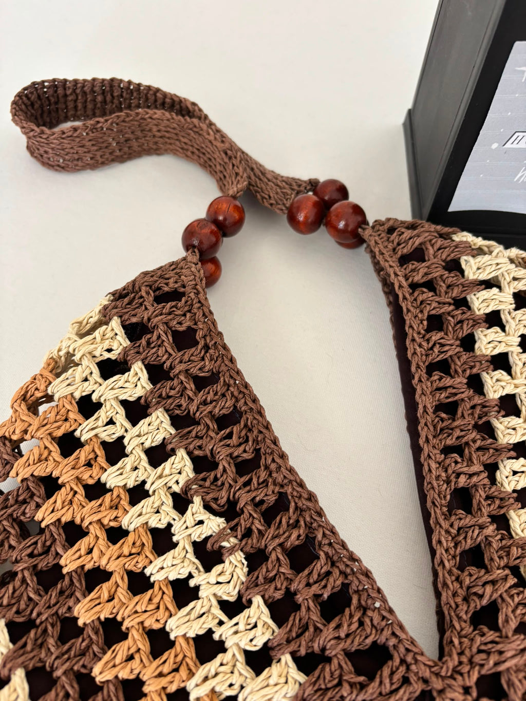 Handmade Raffia Crochet Beach Bag, Summer Market Bag, Boho Shoulder Tote, Lightweight Vacation Bag, Eco Friendly Large Women's Handbag