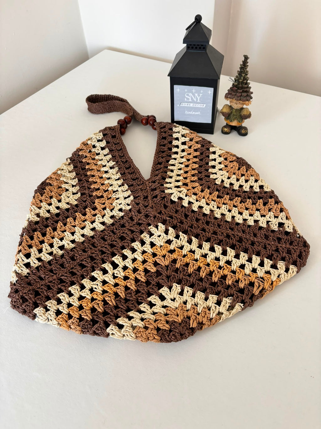 Handmade Raffia Crochet Beach Bag, Summer Market Bag, Boho Shoulder Tote, Lightweight Vacation Bag, Eco Friendly Large Women's Handbag