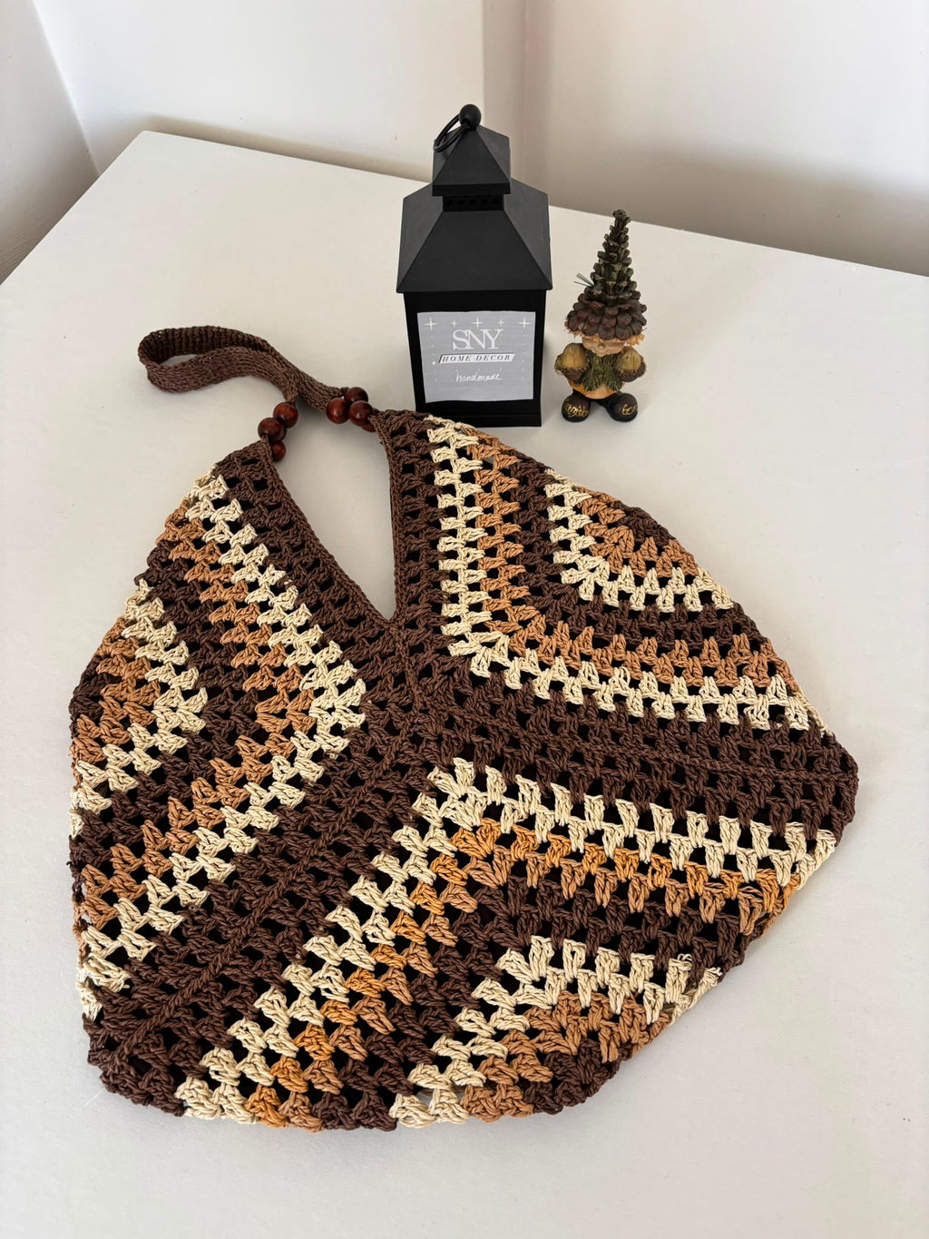 Handmade Raffia Crochet Beach Bag, Summer Market Bag, Boho Shoulder Tote, Lightweight Vacation Bag, Eco Friendly Large Women's Handbag