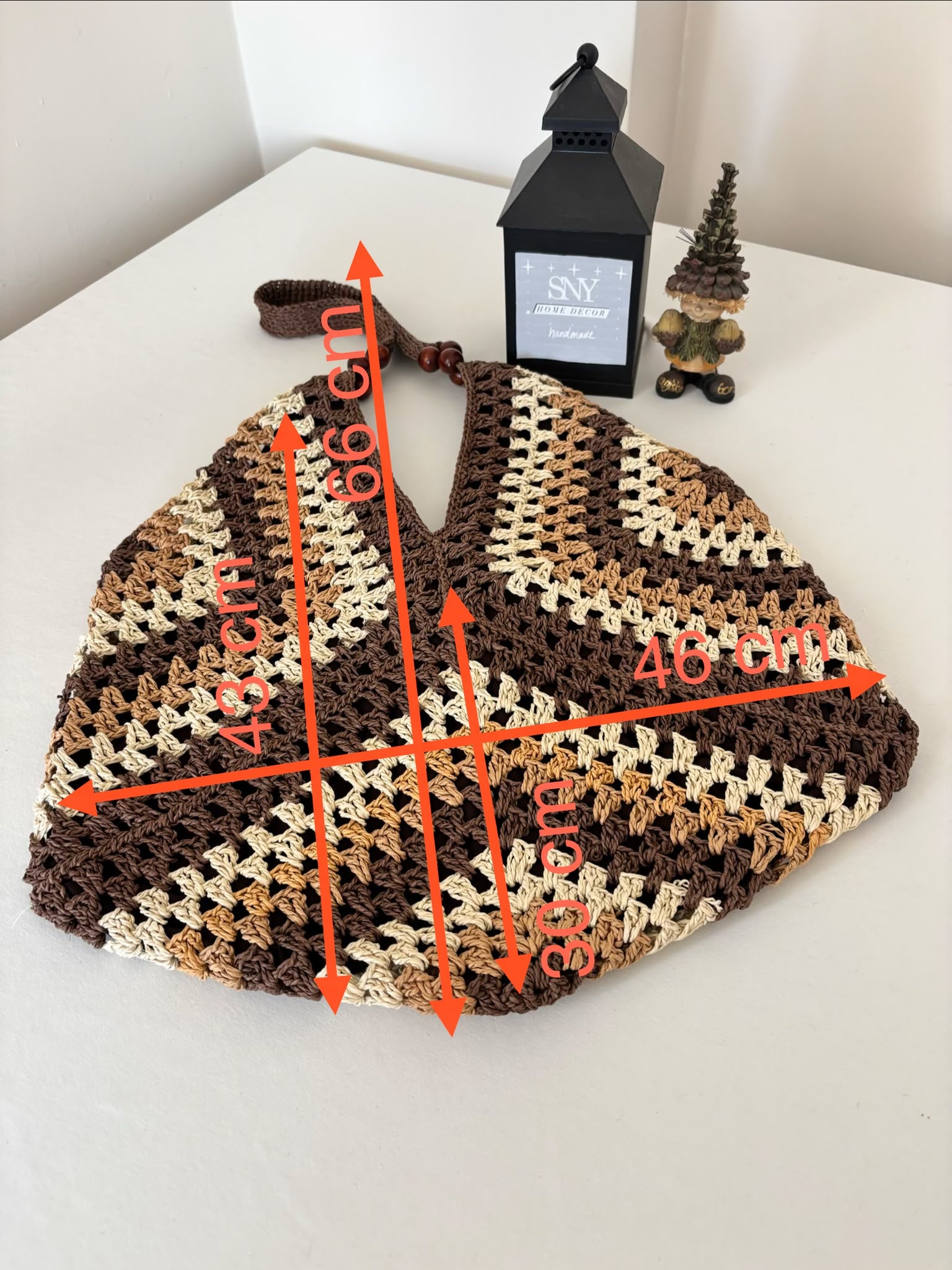Handmade Raffia Crochet Beach Bag, Summer Market Bag, Boho Shoulder Tote, Lightweight Vacation Bag, Eco Friendly Large Women's Handbag