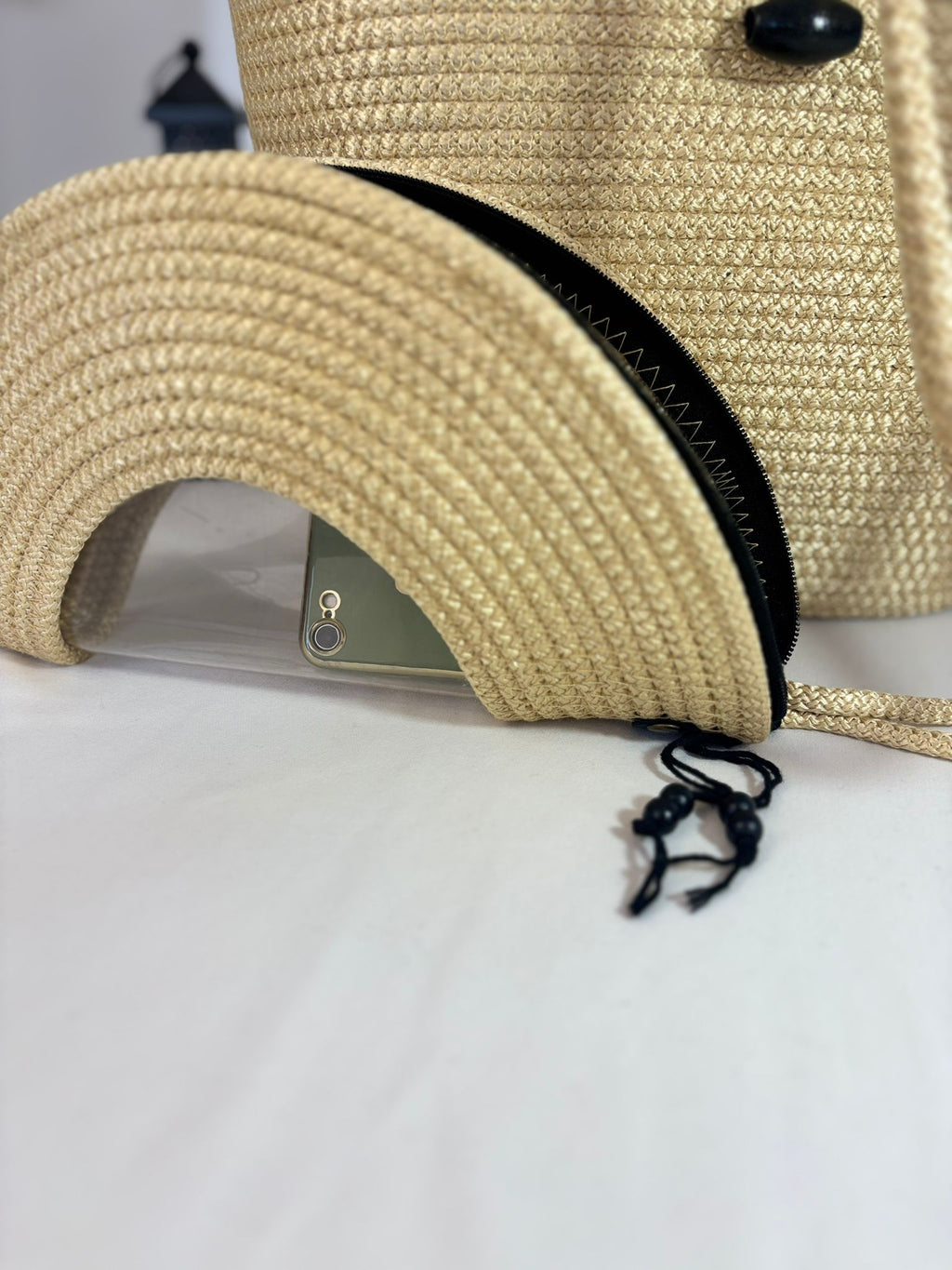 Gold Handmade Jute Rope Tote Bag - Braided Beach Shoulder Bag - Boho Summer Handbag