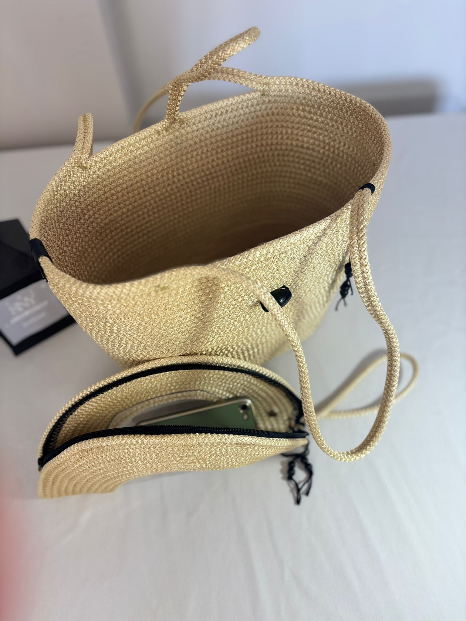 Gold Handmade Jute Rope Tote Bag - Braided Beach Shoulder Bag - Boho Summer Handbag