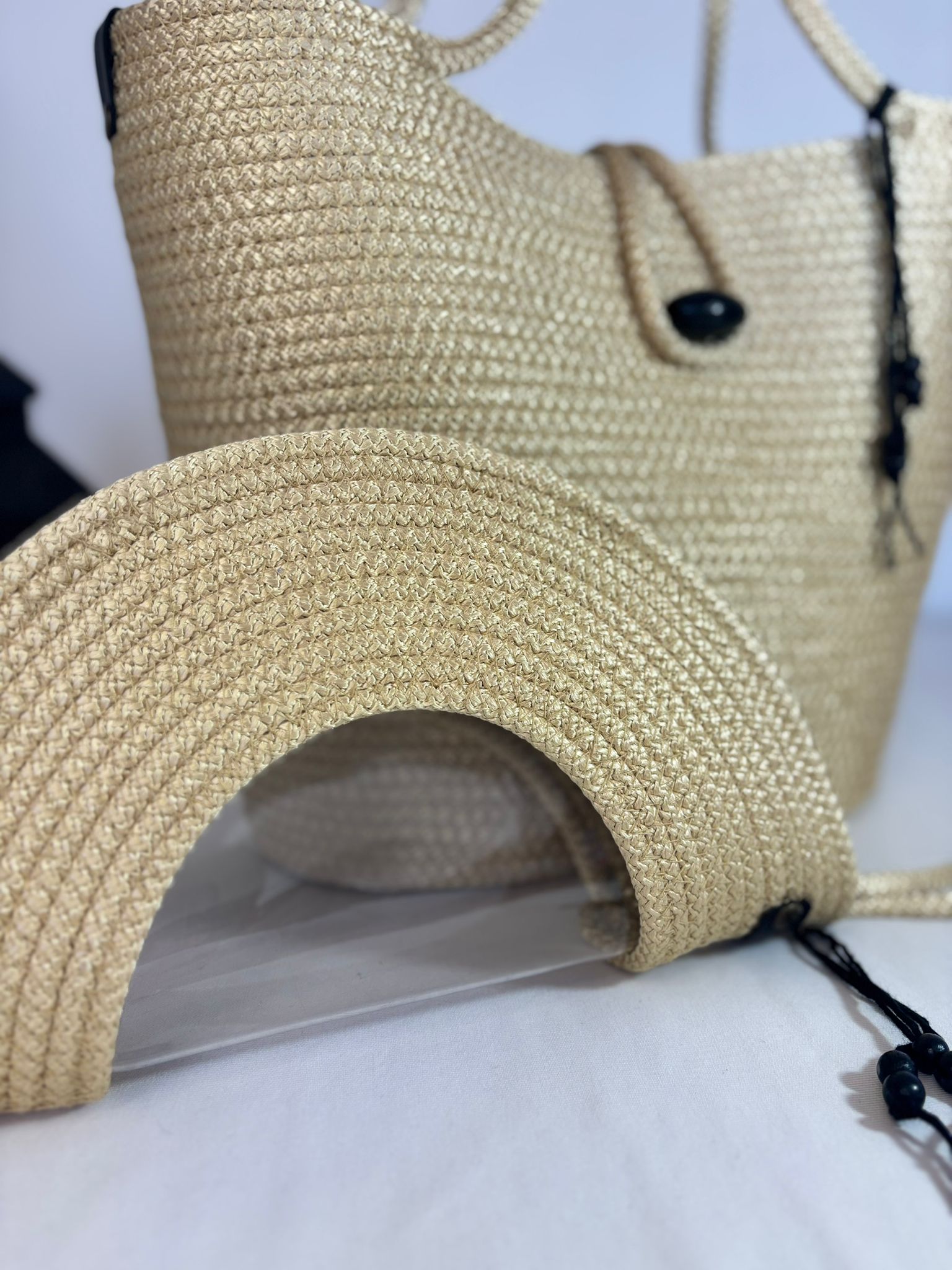 Gold Handmade Jute Rope Tote Bag - Braided Beach Shoulder Bag - Boho Summer Handbag