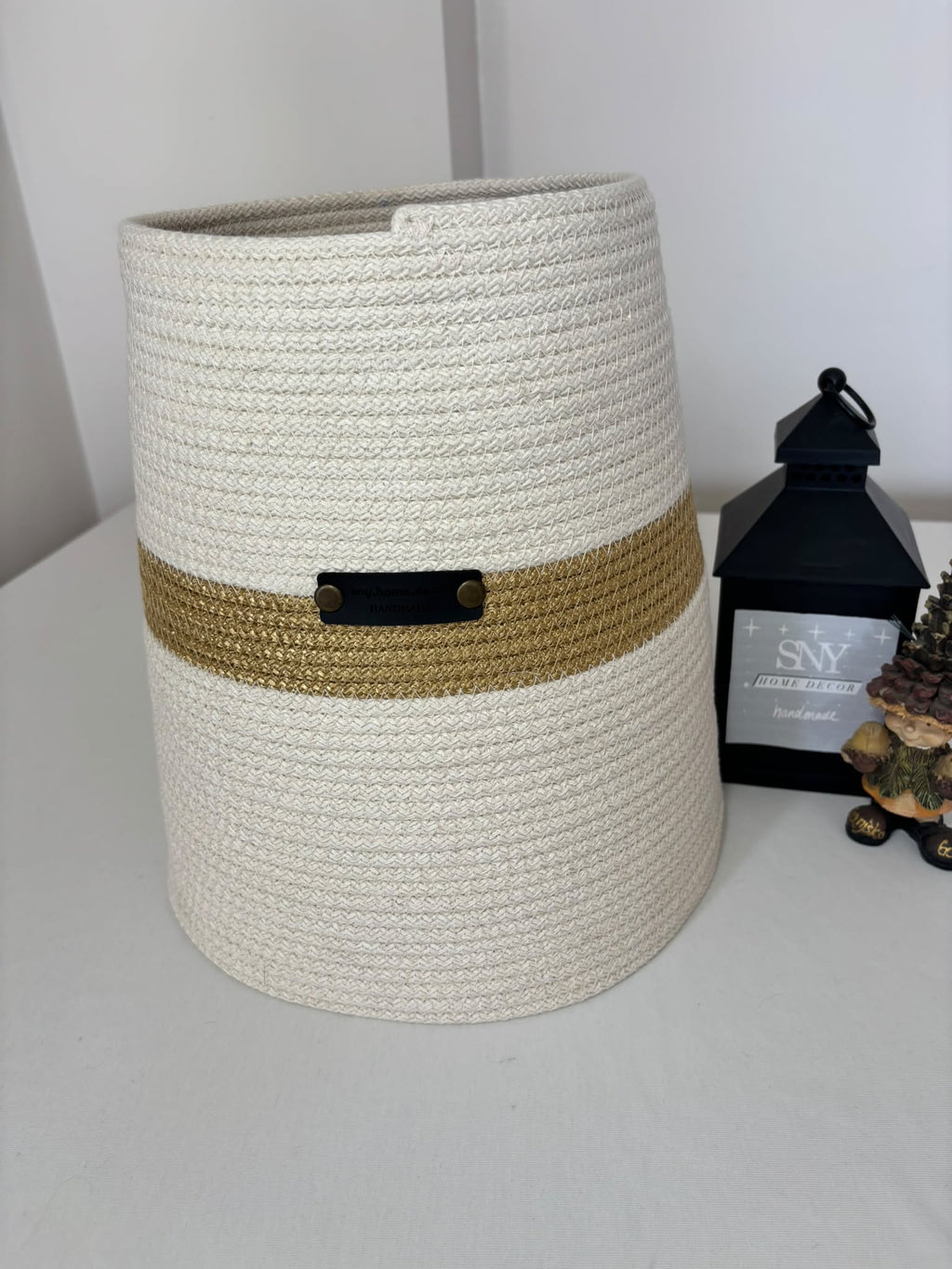 Round wicker Christmas tree collar ,stand cover; woven tree skirt, Christmas tree enclosure, Christmas tree base Cover / plant pot cover