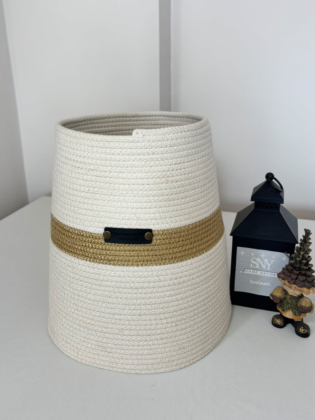 Round wicker Christmas tree collar ,stand cover; woven tree skirt, Christmas tree enclosure, Christmas tree base Cover / plant pot cover