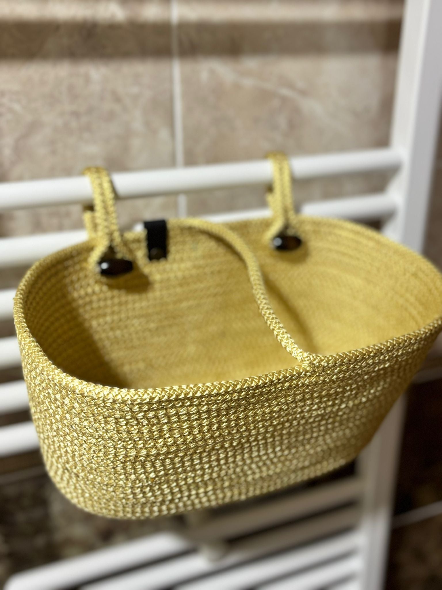 Hanging Cotton Rope Storage Basket: Multi-Use Organizer
