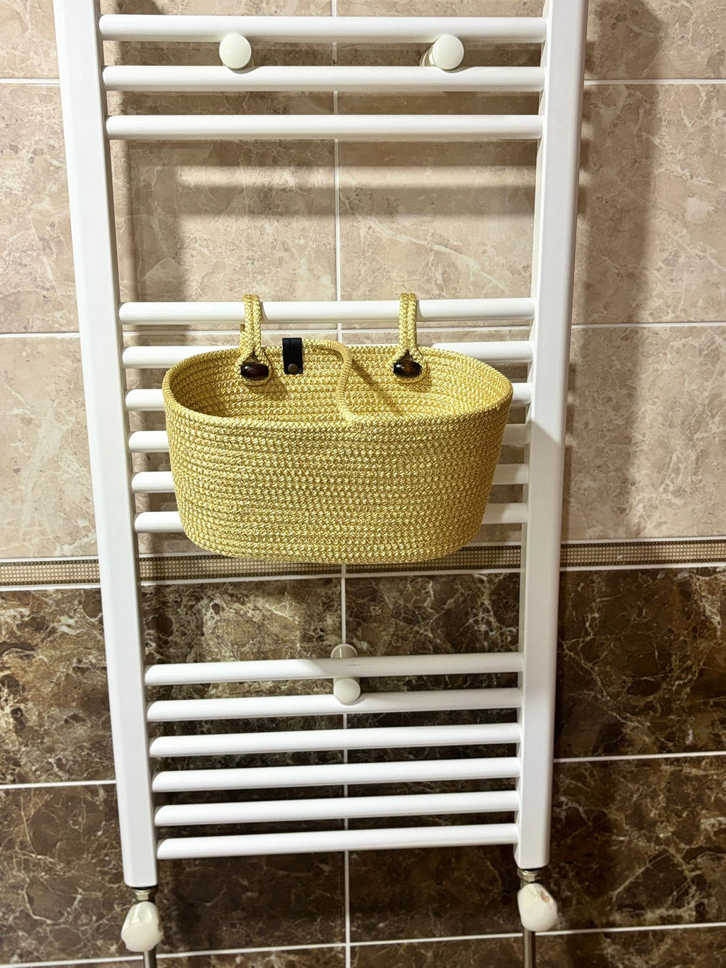 Hanging Cotton Rope Storage Basket: Multi-Use Organizer