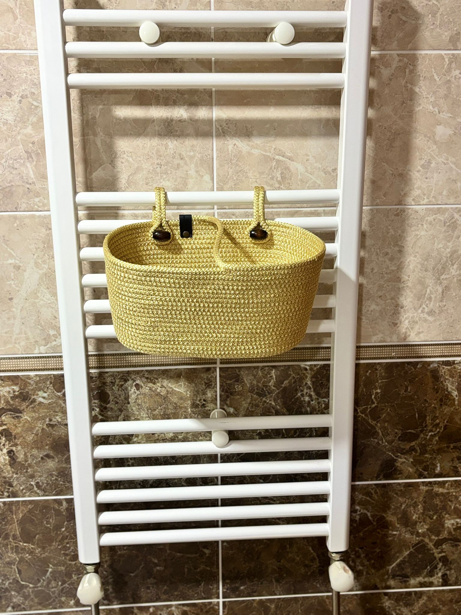 Hanging Cotton Rope Storage Basket: Multi-Use Organizer