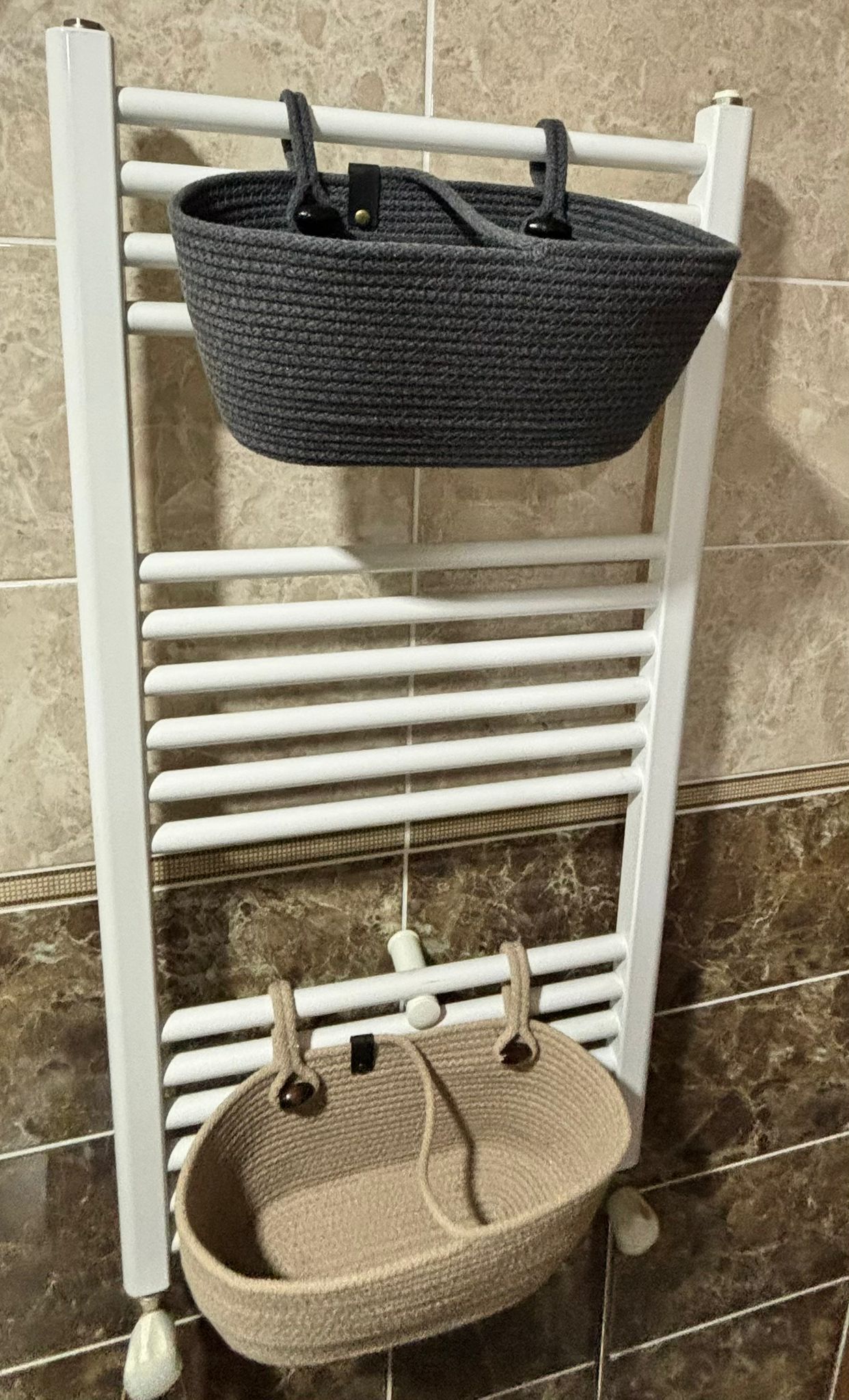 Hanging Cotton Rope Storage Basket: Multi-Use Organizer