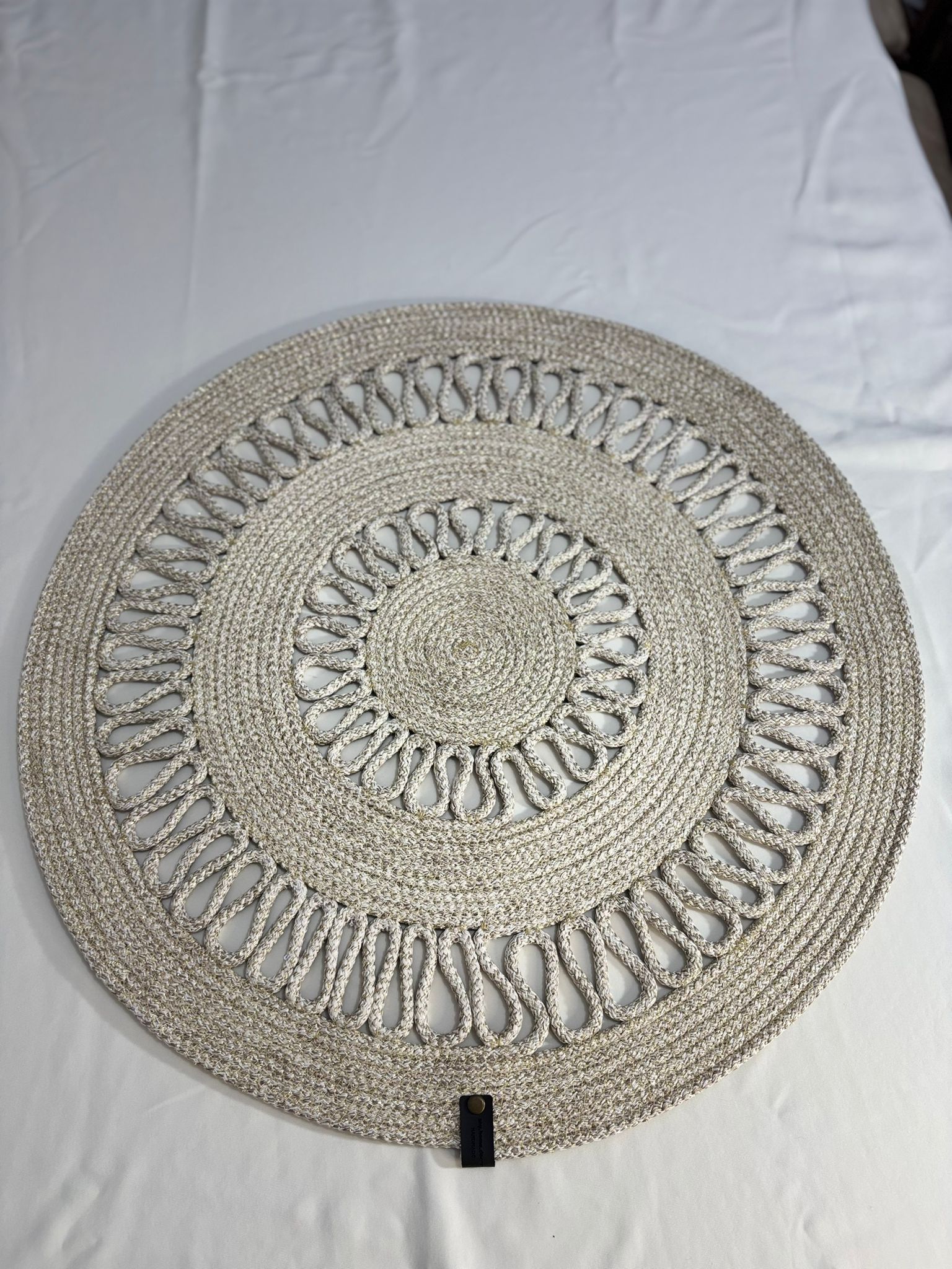 Crochet Table Runner: Boho Cotton Table Linens, Handmade