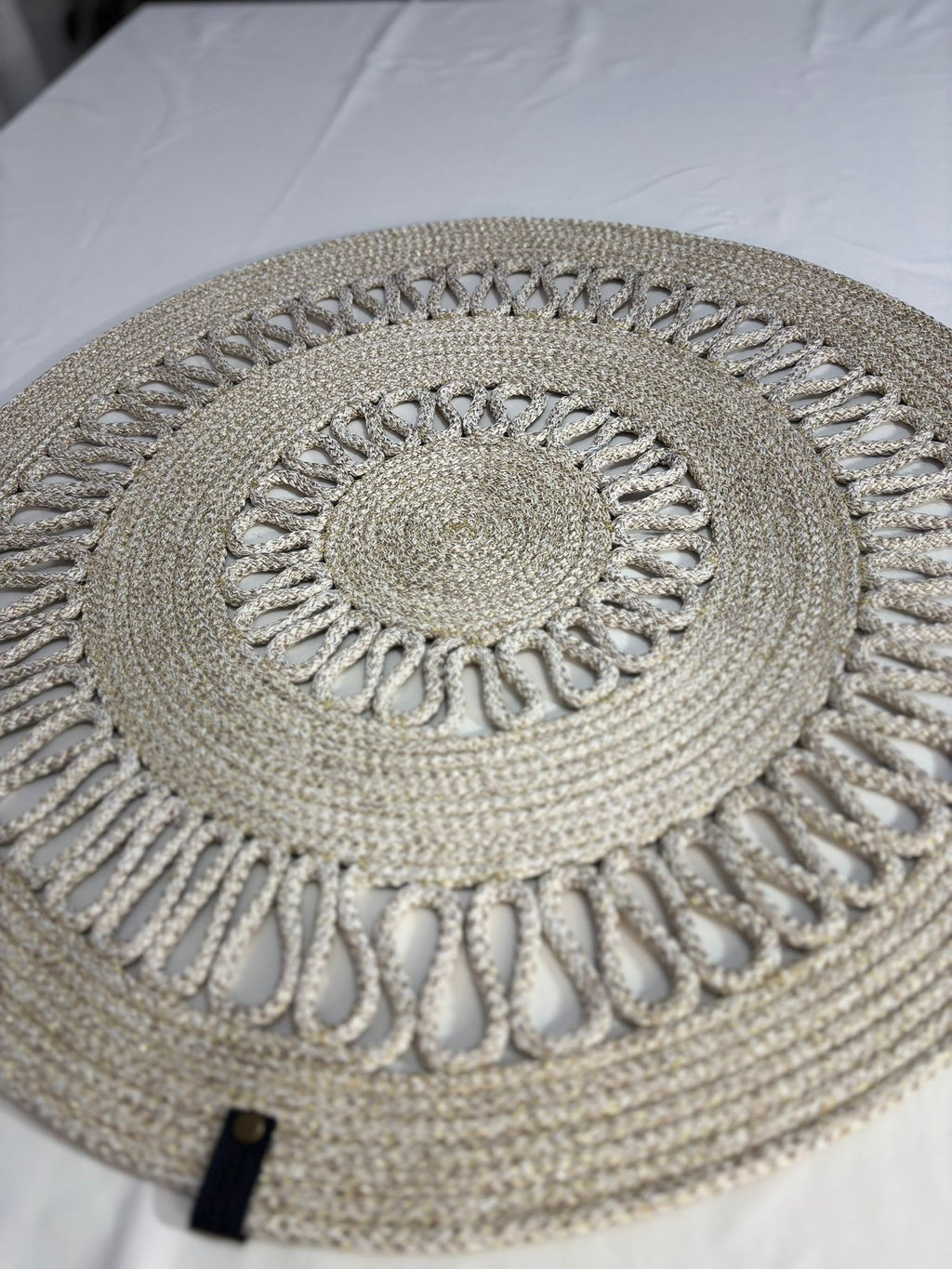 Crochet Table Runner: Boho Cotton Table Linens, Handmade