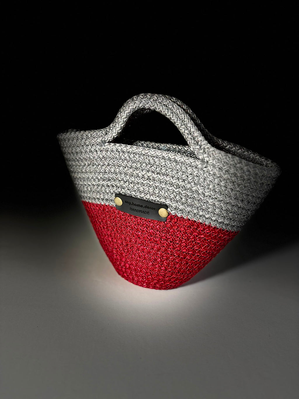 Handmade Rope Tote Bag: Woven Braid Purse - Boho Minimalist Handbag