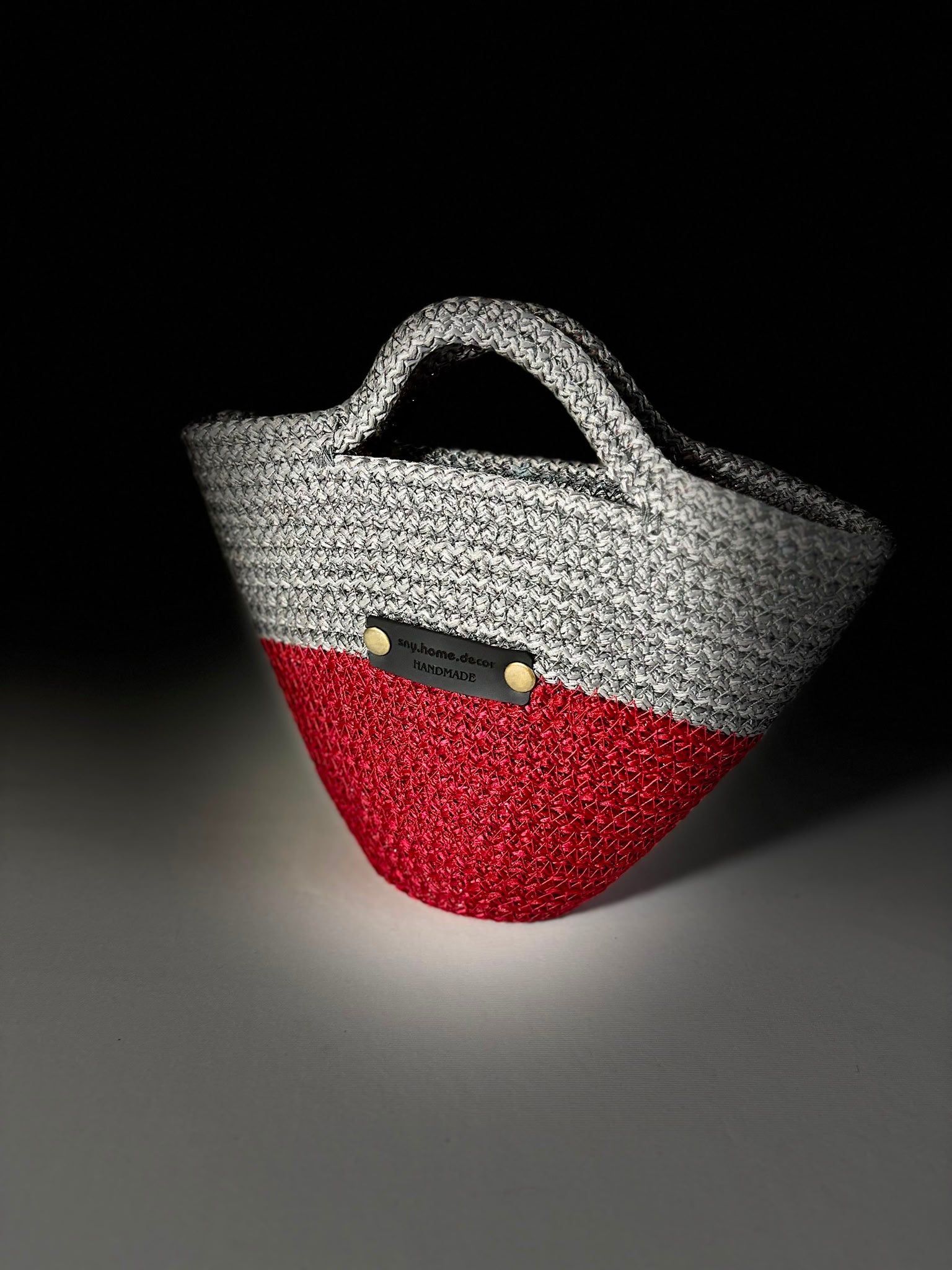 Handmade Rope Tote Bag: Woven Braid Purse - Boho Minimalist Handbag
