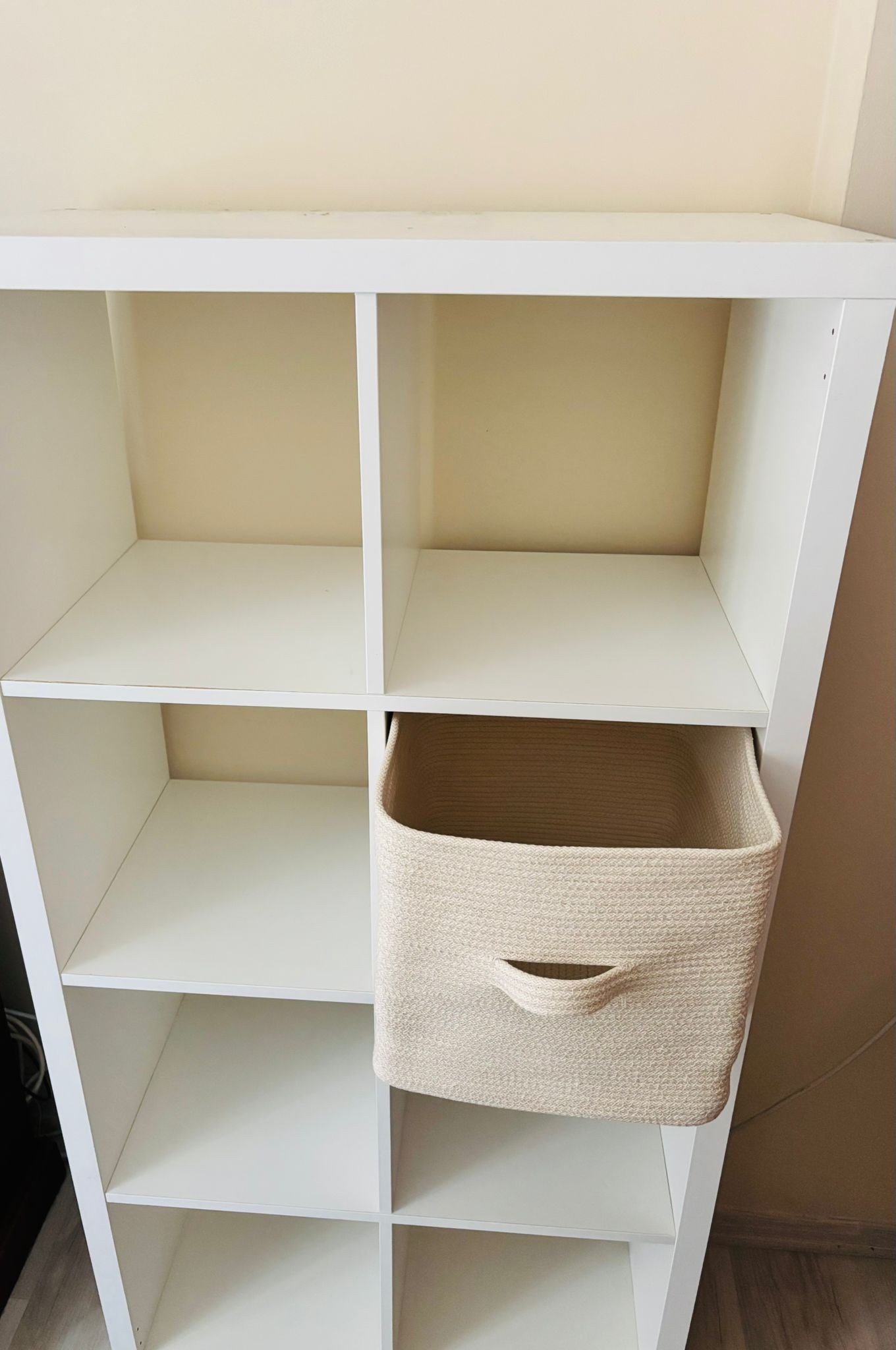 Elaborate Woven Storage Basket for IKEA KALLAX Shelf | Washable Cotton Rope Cube Bin | Handmade Organizer Basket Nursery Toy Storage Home Decor