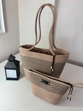 Boho beach tote bag with spacious interior