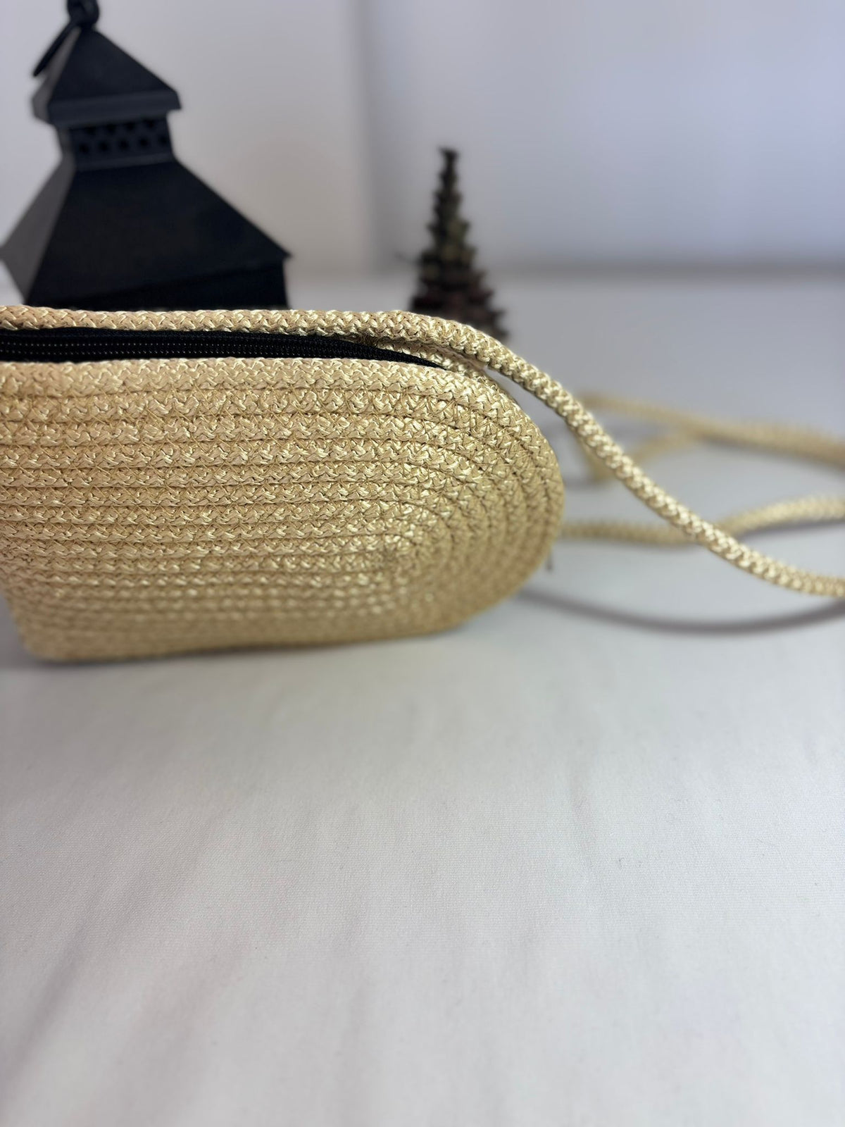 Handmade Woven Phone Crossbody Bag, Straw Cell Phone Purse, Boho Summer Phone Bag, Small Shoulder Bag, Beach Travel Bag