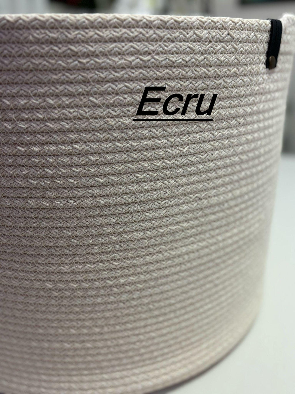 Handmade Cotton Rope Basket with Lid: XL Woven Storage Organizer
