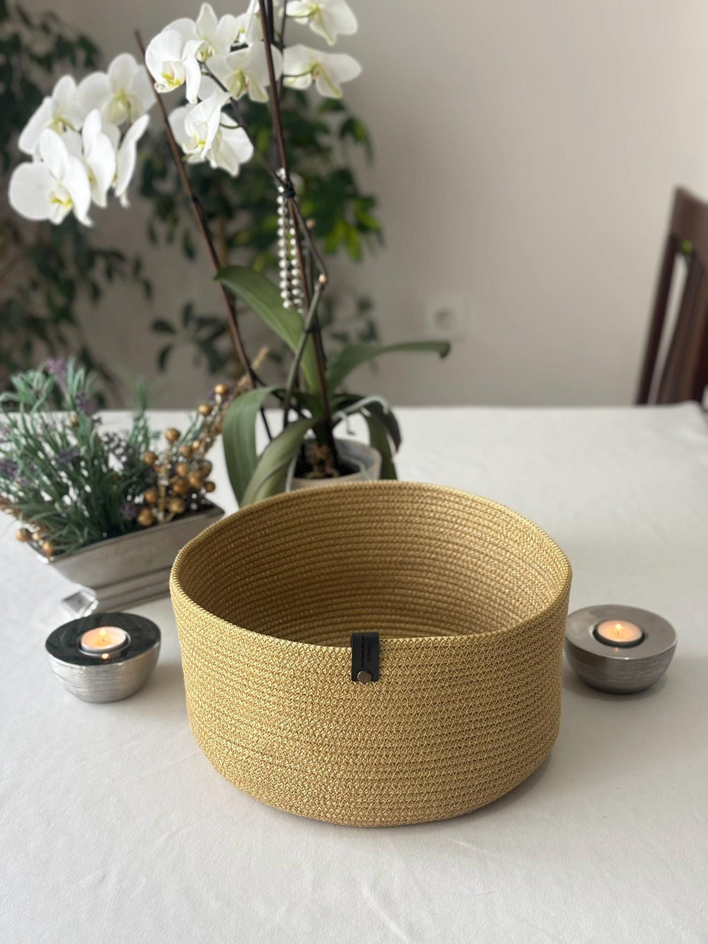 Handmade Woven Storage Basket Set - 8 Sizes - Versatile Home Organizer
