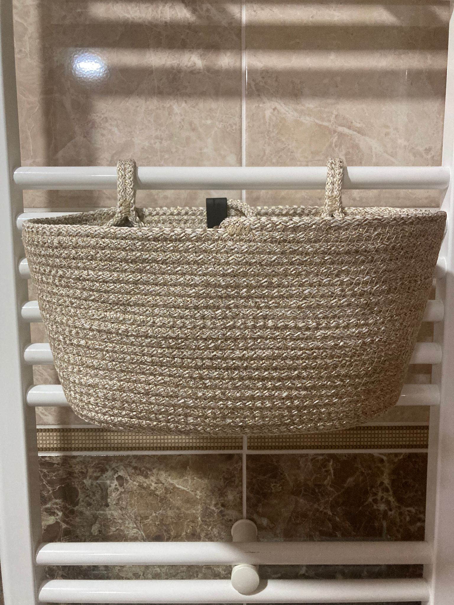 Hanging Cotton Rope Storage Basket: Multi-Use Organizer