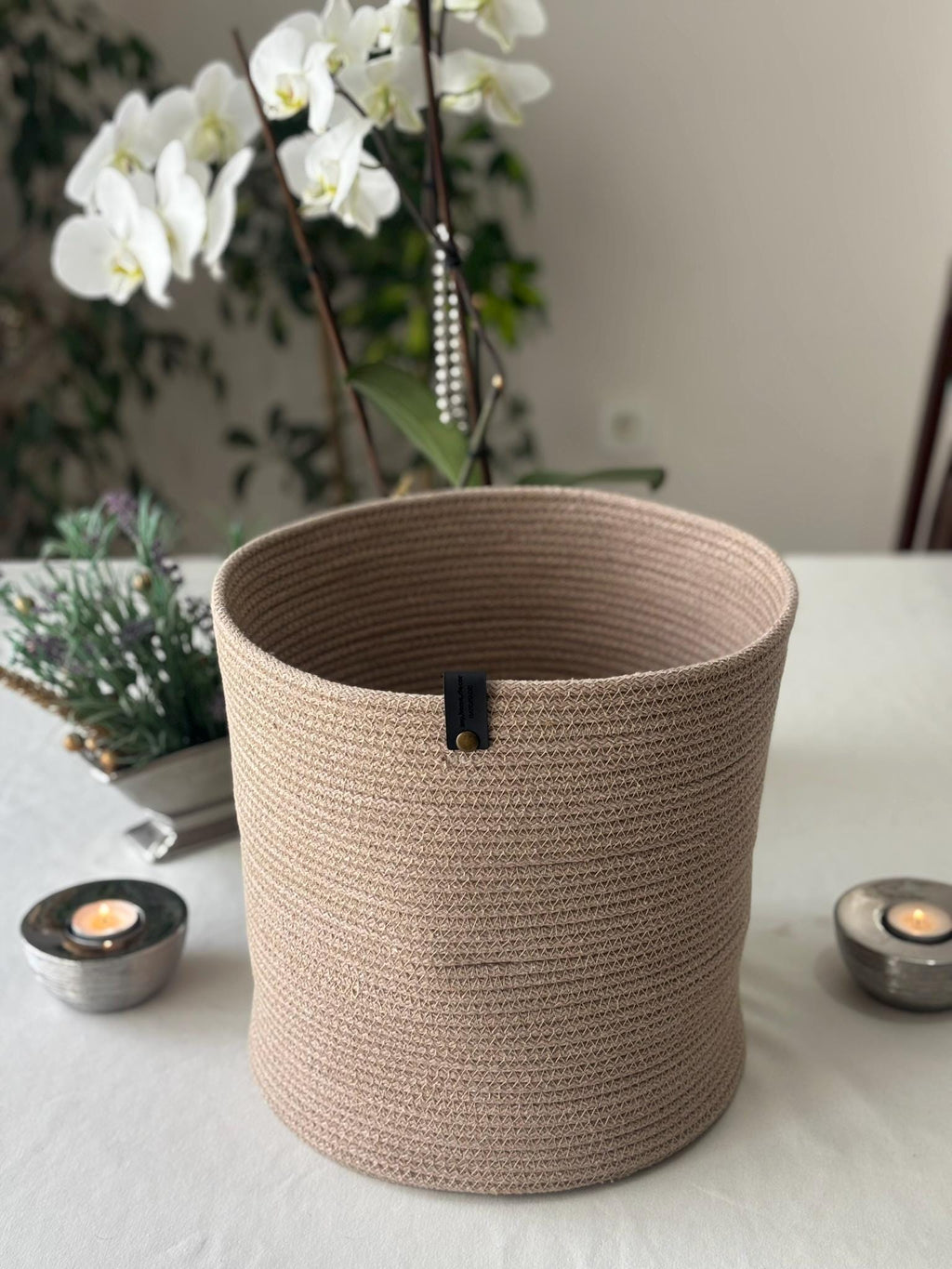 Handmade Woven Storage Basket Set - 8 Sizes - Versatile Home Organizer