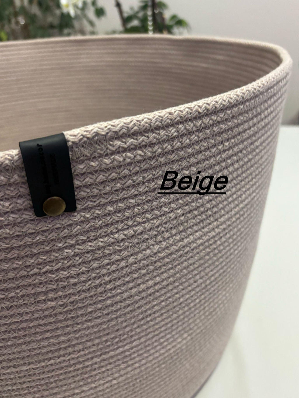 Handmade Cotton Rope Basket with Lid: XL Woven Storage Organizer