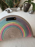 Handmade Jute Rope Handbag: Braided Boho Beach Tote