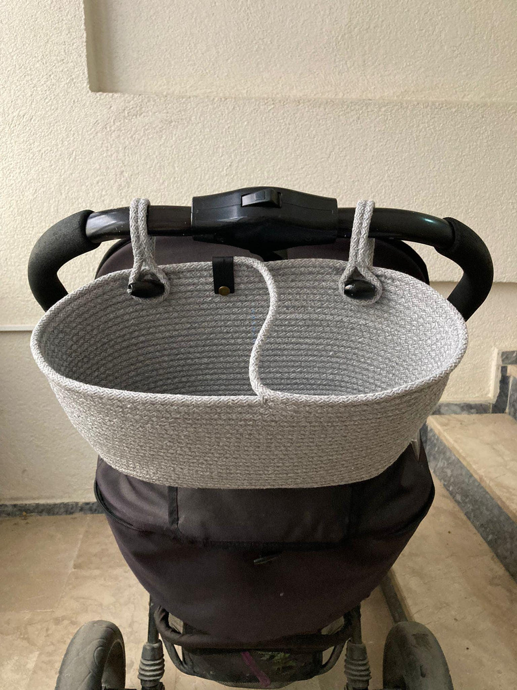Hanging Cotton Rope Storage Basket: Multi-Use Organizer
