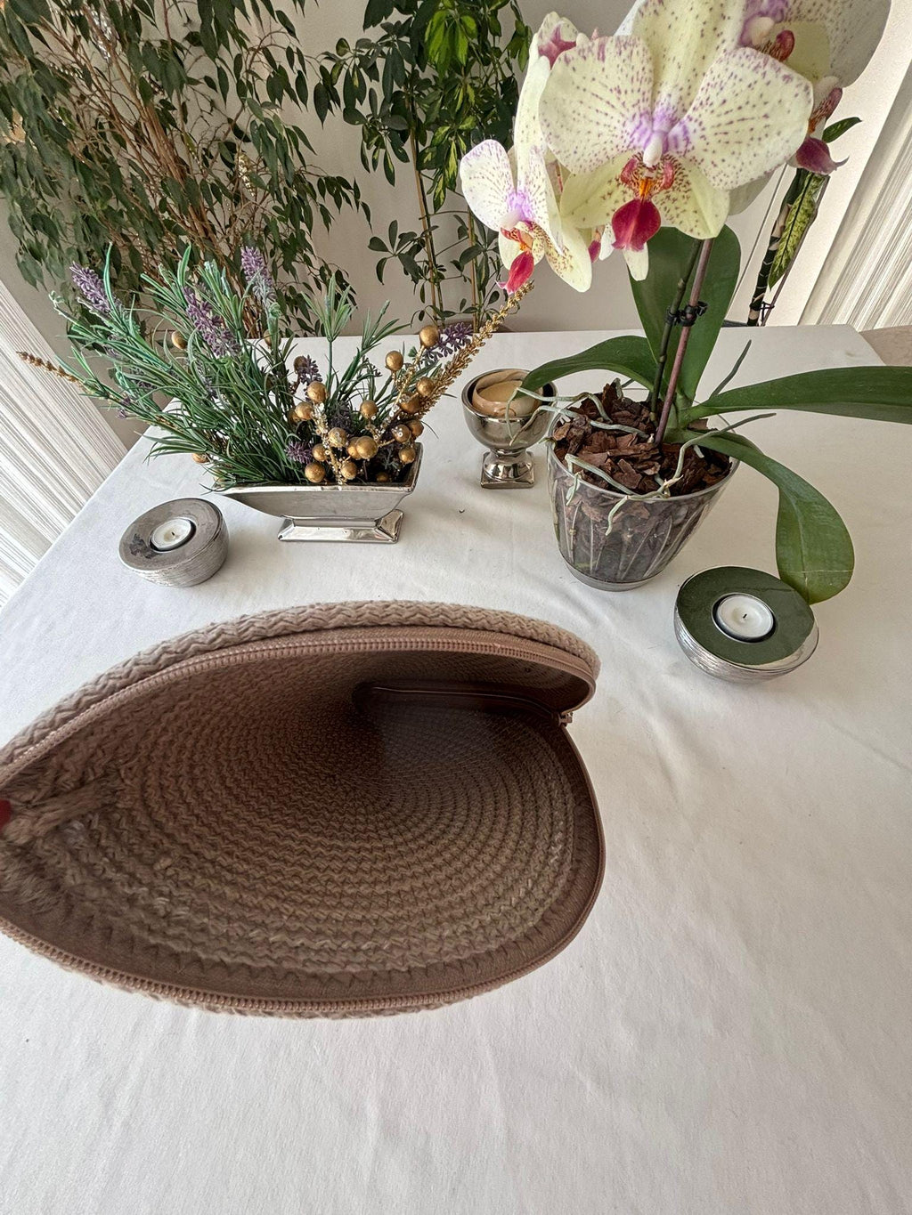 Handmade Jute Rope Handbag: Braided Boho Beach Tote