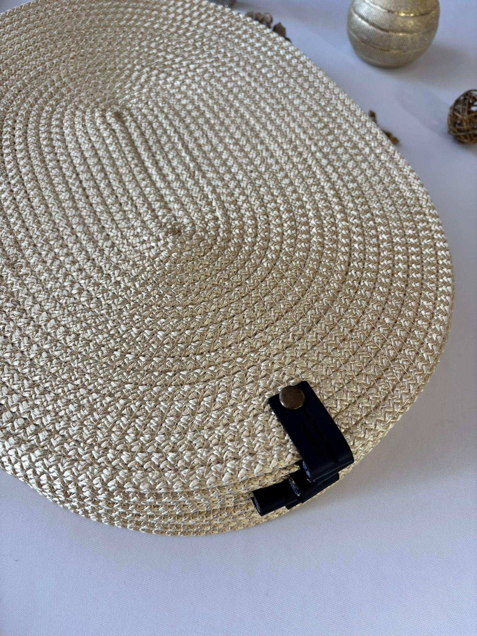 Handmade Woven Placemats & Box with lid Set: Boho Table Decor