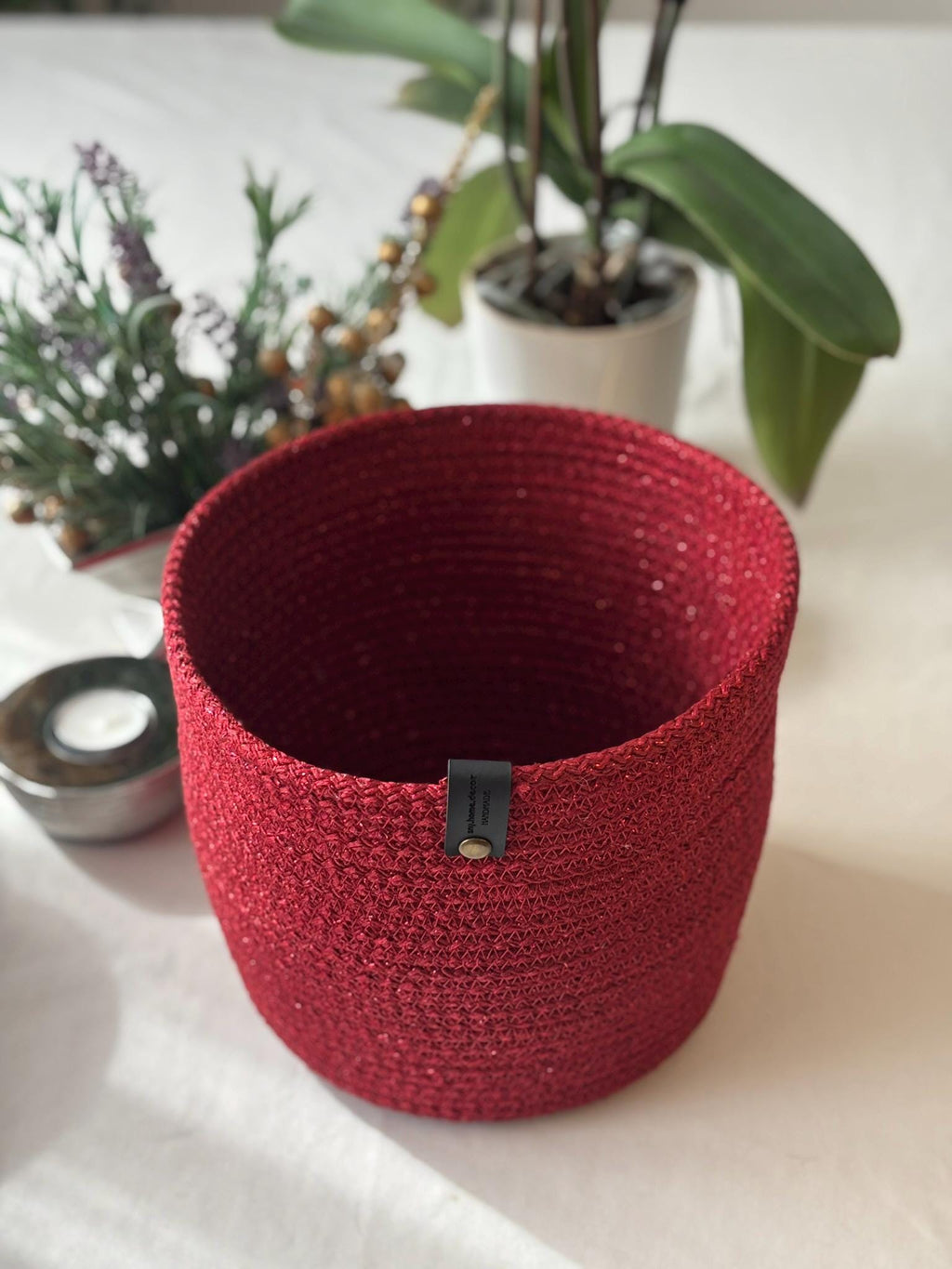 Handmade Woven Storage Basket Set - 8 Sizes - Versatile Home Organizer