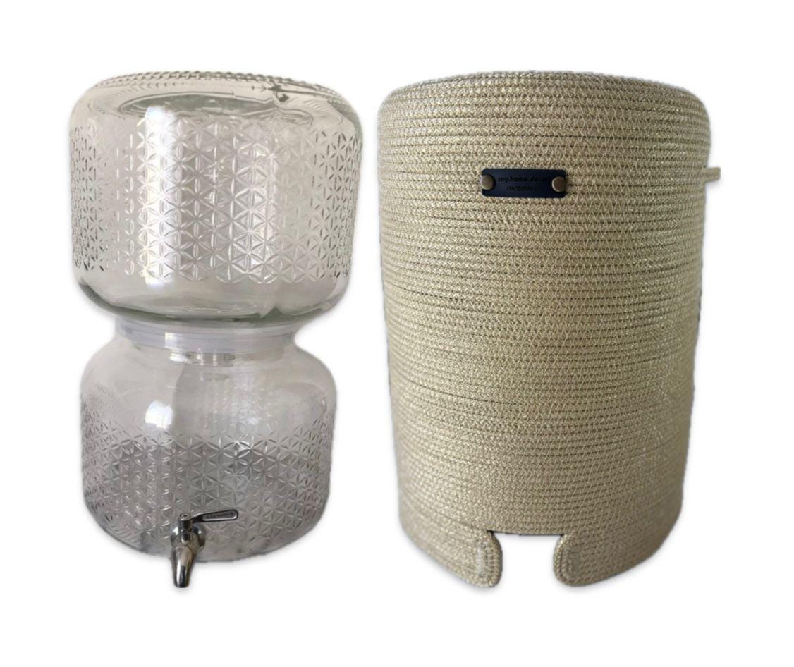 Handmade Crochet Water Jug Cover: 2.5 Gallon Carboy Sleeve