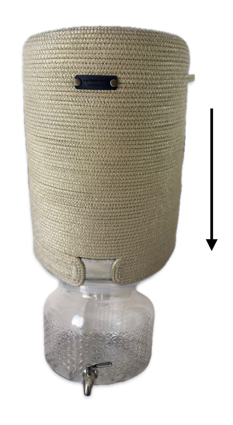 Handmade Crochet Water Jug Cover: 2.5 Gallon Carboy Sleeve