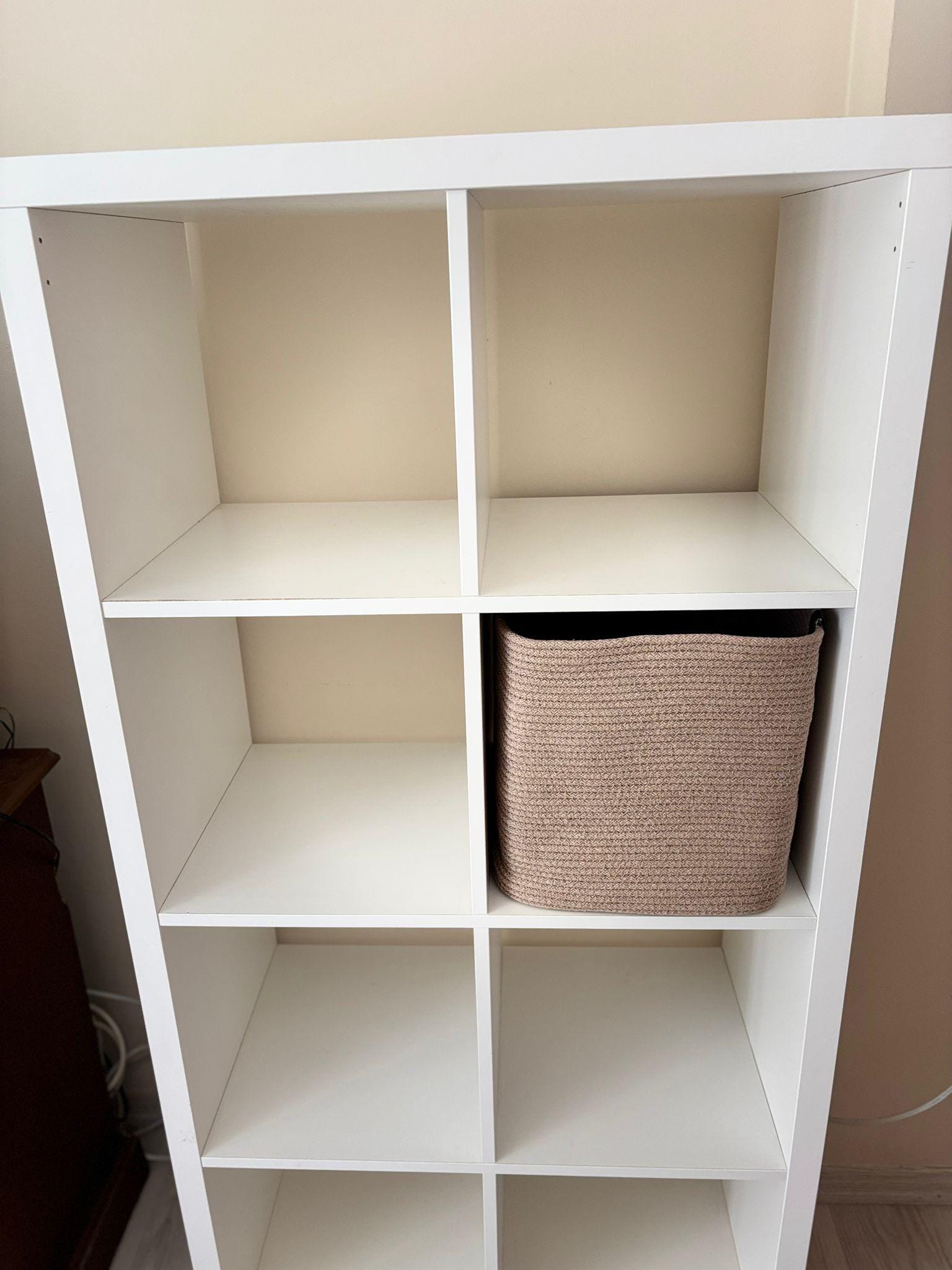 Handwoven Storage Basket for IKEA KALLAX Shelf | Washable Cotton Rope Cube Bin | Handmade Organizer Basket Nursery Toy Storage  Home Decor
