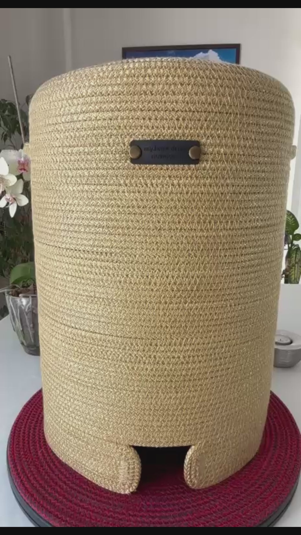 Handmade Crochet Water Jug Cover: 2.5 Gallon Carboy Sleeve